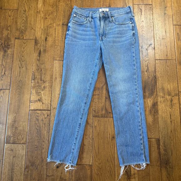 Madewell Denim - Madewell Jeans Womens Sz 26x27 The Mid Rise Perfect Vintage Jean Raw Hem